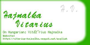 hajnalka vitarius business card